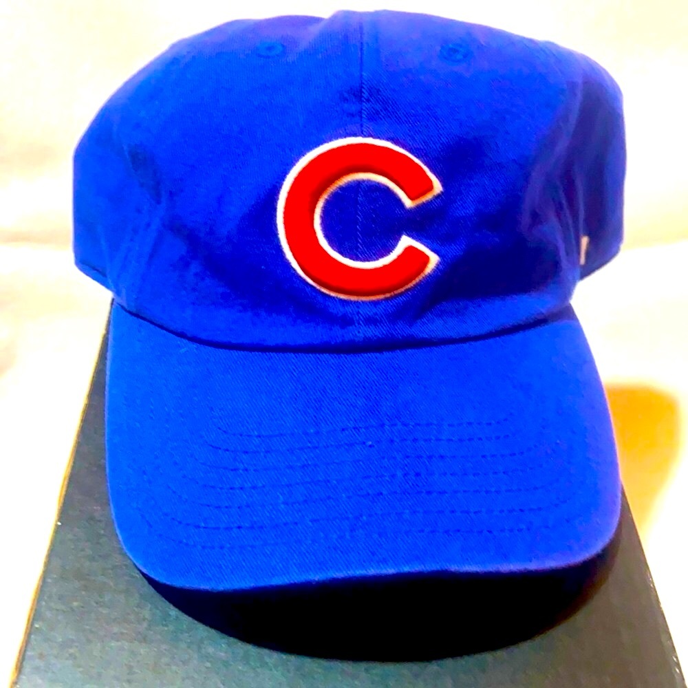 CUBS | ADJUSTABLE STRAP BACK | HAT | BLUE RED EUC